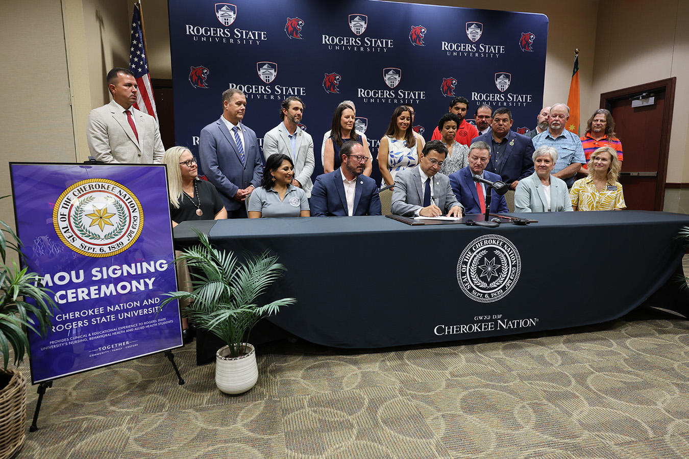 Cherokee Nation, Rogers State University sign MOU to strengthen healthcare workforce pipeline