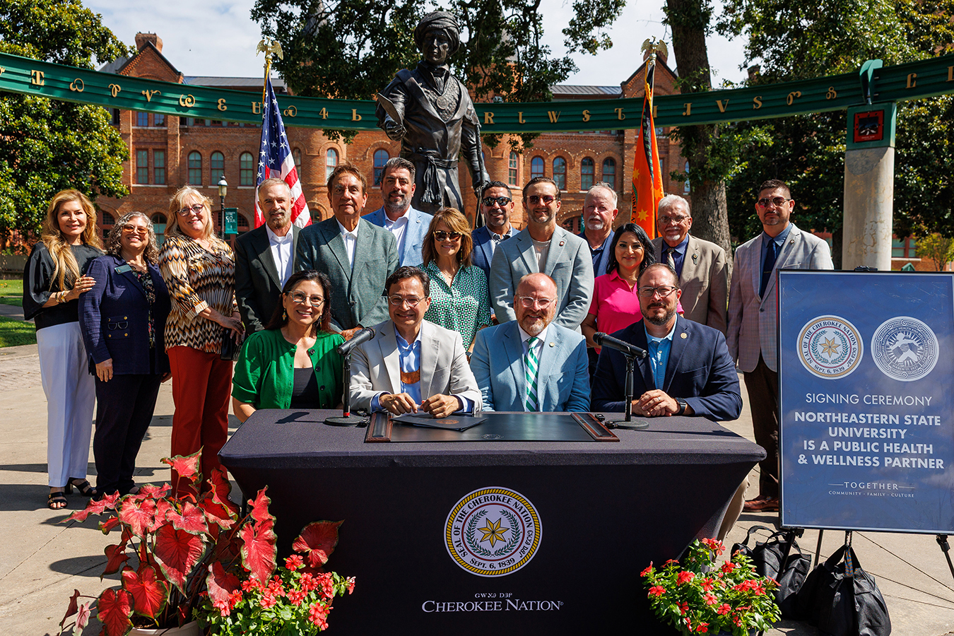 Chief Hoskin signs resolution supporting Northeastern State Repatriation Commission, Student Wellness